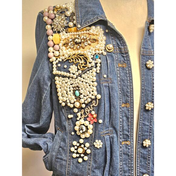 Custom Large Jean Jacket - Picture 1 of 8